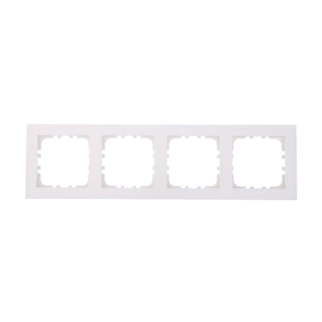Рамка 4-постовая (белый) LK80 FLAT