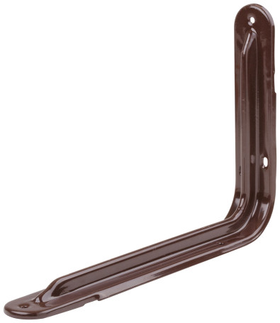 Corner bracket reinforced brown 160x250 mm (1.0 mm)