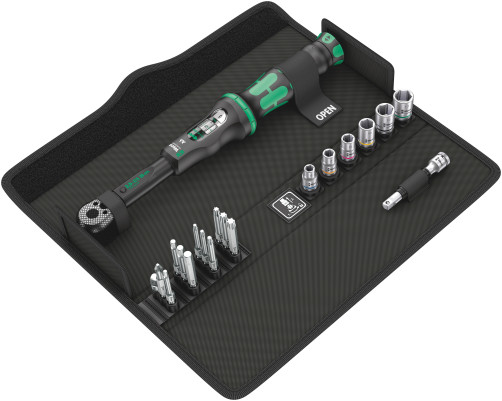 Click-Torque A 6 Set 1 Set of bits and end heads with a torque wrench, 20 items