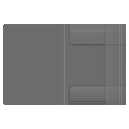 Berlingo "No Secret" A4 elastic band folder, 600 microns, translucent black