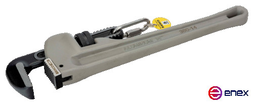 2 1/2" Aluminum pipe wrench quick-adjustable, 410 mm