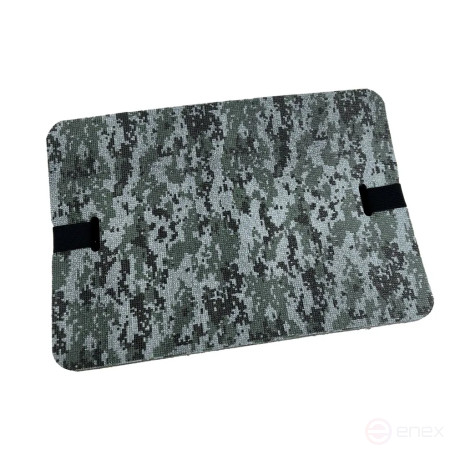 Tourist seat, 6 - layer khaki, with foil, moisture-resistant, multi-layered, foam/karemat, camping seat, hiking/hiking trunk 350x240x30 mm