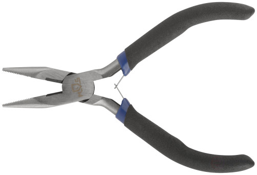 "Mini" thin-nosed, blue handles 125 mm