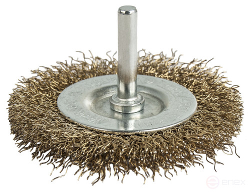 Кордщетка для дрели радиальная мягкая ПРАКТИКА 75 мм, хвост 6 мм (032-553)