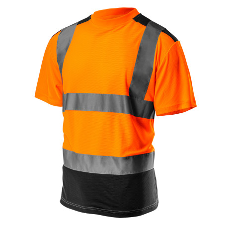 Signal T-shirt, dark bottom, orange, size M