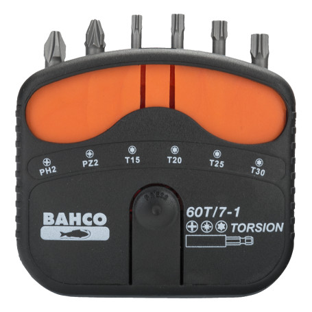 A set of torsion inserts-screwdrivers for screws 60T/7-1