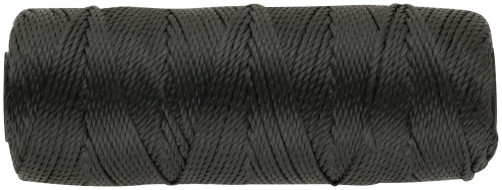 Twisted thread on a bobbin 1.1 mm x 100 m, 680 tex, r/n = 35 kgf, black