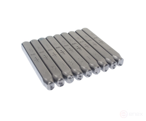 The stamps are digital 6mm (HRC 60+-2 deg. DIN 1451) JTC