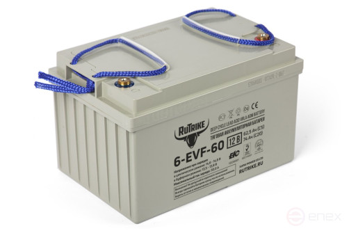 Тяговый аккумулятор RuTrike 6-EVF-60 (12V60A/H C3)