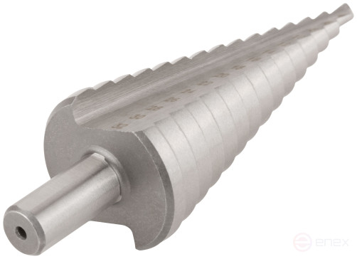 HSS step drill for metal, 15 steps, 4-32 mm