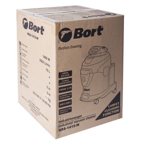 Vacuum cleaner for dry and wet cleaning BORT BSS-1415-W