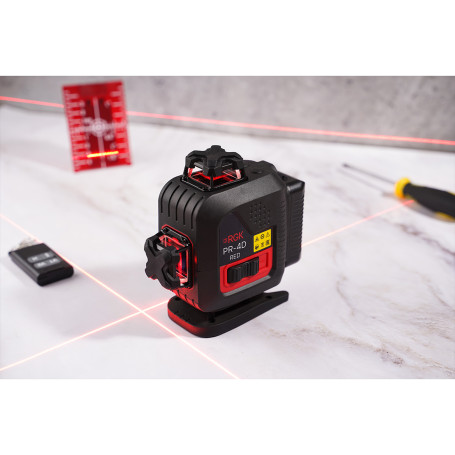 RGK PR-4D Red Laser Level with Red Beam