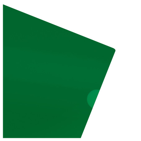 Folder-corner STAMM A4, 180mkm, plastic, opaque, green