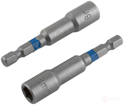 Набор бит с торцевыми магнитными головками 8 мм, 2 шт., CUTOP Profi, 65 мм