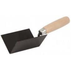 Кельма угловая внутренняя с деревянной ручкой (окрас порошок)