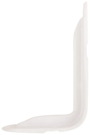 Уголок-кронштейн усиленный белый 80х125 мм (0,8 мм)