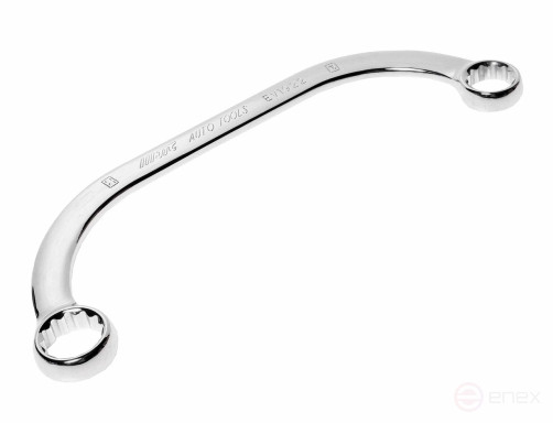 Ключ накидной 19х22мм 12-ти гранный С-образный L=255мм JTC