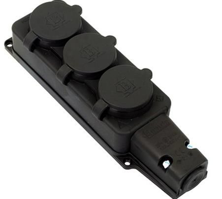 Power extension ATLANT KG 3x2.5 3 sockets 50 m