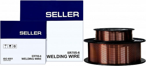 The welding wire.SELLER ER70S-6 d=0.1 coil 15kg
