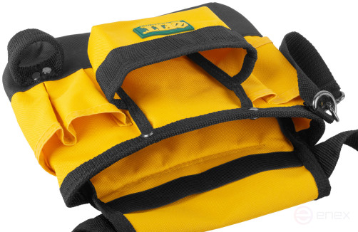 Пояс для инструмента одинарный, полиэстер, 9 отделений, 1 петля для инструмента