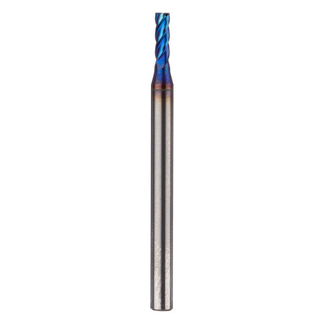 End milling cutter plosk TV/spl 4Z No.151 1/3*3*38 HRC65 Nano Blue without chamfer Profiled