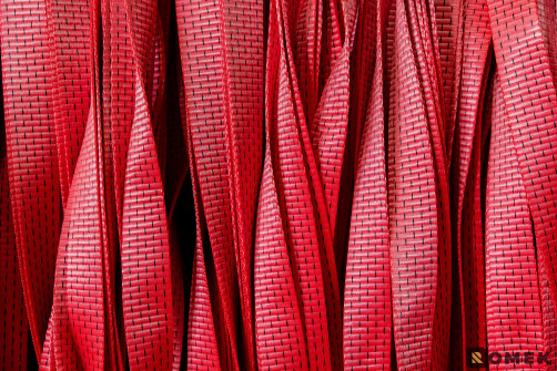 Belt tie tape 50 mm / 6000 DAN (red), 100m