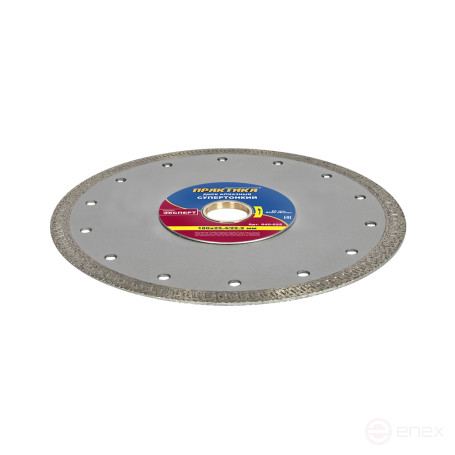 Diamond disc turbocharged PRACTICE "Super thin" 180 x 25.4/22 mm, thickness 1.8 mm, porcelain stoneware (1 pc.) (640-025)