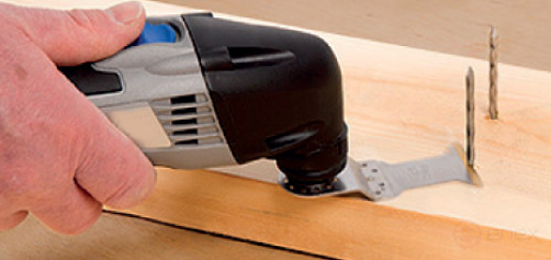 Насадка для МФИ ПРАКТИКА режущая Т-образная, BiM, по металлу и пластику, 44 мм, мелкий зуб (240-263)