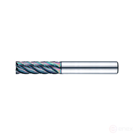High-performance carbide end milling cutter D16x41x80x130x16 Z6 Weldon TiSiN-HP