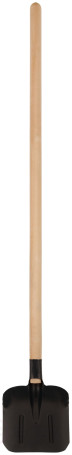 Shovel, flat, with wooden handle 225x270x1430 mm