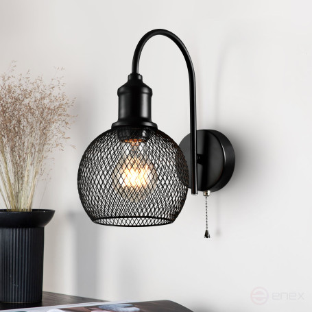 Wall Lamp Rivoli Rebeca 5096-401 Wall Lamp 1 x E27 40W Loft - country with Switch