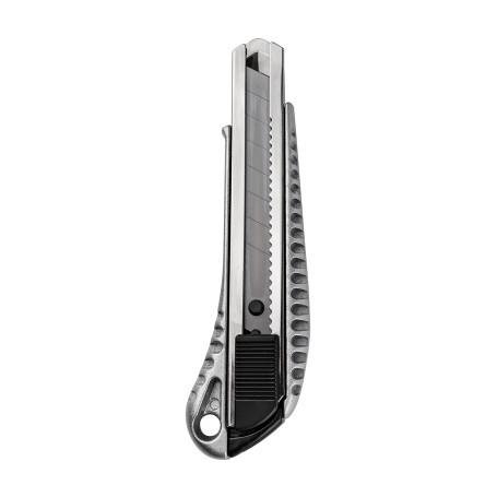 Aluminum knife with automatic locking, 18mm
