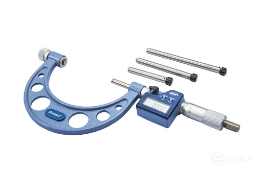 Digital IP65 Micrometer with Replaceable Measuring Heels 100-200mm/4-8"; 0.001mm/0.00005"