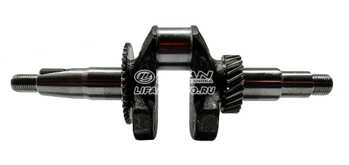 Коленвал LIFAN 13100/168F-2 резьбовой вал D1 type (резьба М16х1,5)