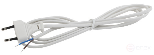 Шнур для бра ЭРА UX-ШВВП-1,8m-W 1,8 м ШВВП 2x0,5мм2 белый