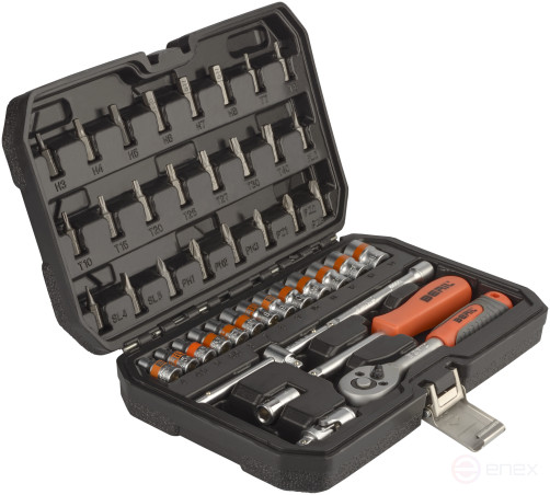 Set of socket heads 43pr. 1/4 DR BERIL