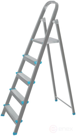 Steel ladder, 5 steps, weight 5.5 kg