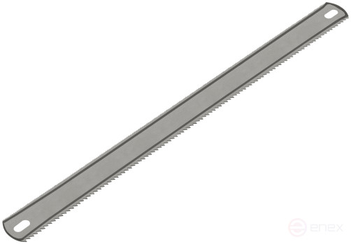 Hacksaw blade metal/wood ( 24 TPI / 8 TPI), red-hot tooth, wide double-sided, 300x24 mm, 1 pc./ PVC envelope