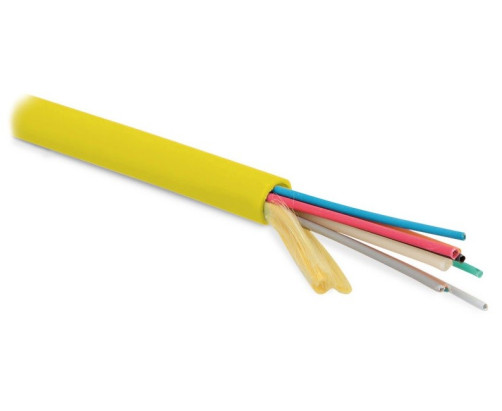 FO-MB-IN-9S-36-LSZH-YL Single-mode fiber optic cable 9/125 (SMF-28 Ultra), 36 fibers, gel-free microtubules 1.1 mm (micro bundle), for internal laying, LSZH, ng(A)-HF, -30°C – +70°C, yellow