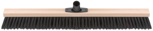 Щетка для пола деревянная наклонная "Метро", пластиковая тулейка под углом, 5-ти рядная, 600х45 мм