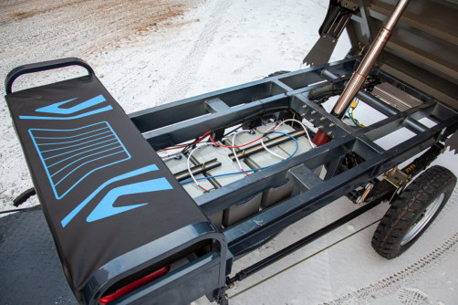 Cargo electric tricycle Rutrike Titan 2000 HYDRAULICS 60V1500W, grey