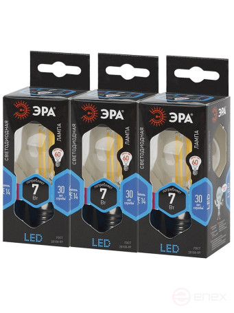 LED ERA Lamp F-LED P45-7W-840-E14 7W Filament Ball Neutral White Light E14