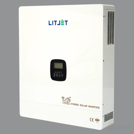 Инвертор гибридный однофазный солнечный ЛИТДЖЕТ 12,3 kW 230V/50Hz с ЖК-дисплеем