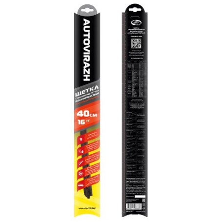 Щетка с/о "AV-255" 40см/16" мультиадаптерная AUTOVIRAZH, шт