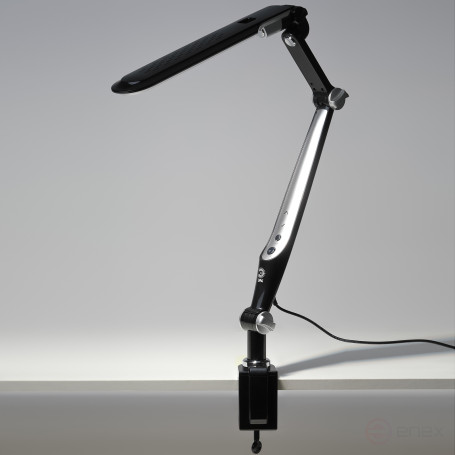 Настольный светильник ЭРА NLED-496-12W-BK светодиодный на струбцине черный