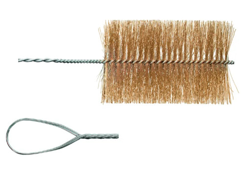 IBZ brush with hand loop, 2000*200 mm, diameter 130 mm, latuned corrugated wire STM