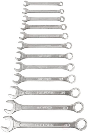 Ключи комбинированные в пластиковом держателе, набор 12 шт. ( 6-22 мм )