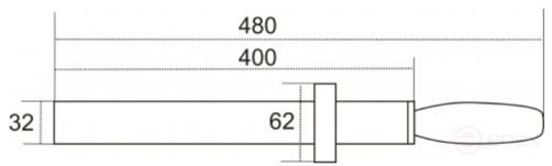 Magnetic chip Collector PROF-MAGNET D33.7x400mm