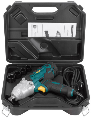 Electric wrench 450 W; 3600 rpm; 5000 rpm; 350 Nm; BS brushes; res. incl.; 2 kg; box