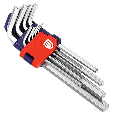 9pcs 6-sided keys in the WP222004 WORKPRO holder